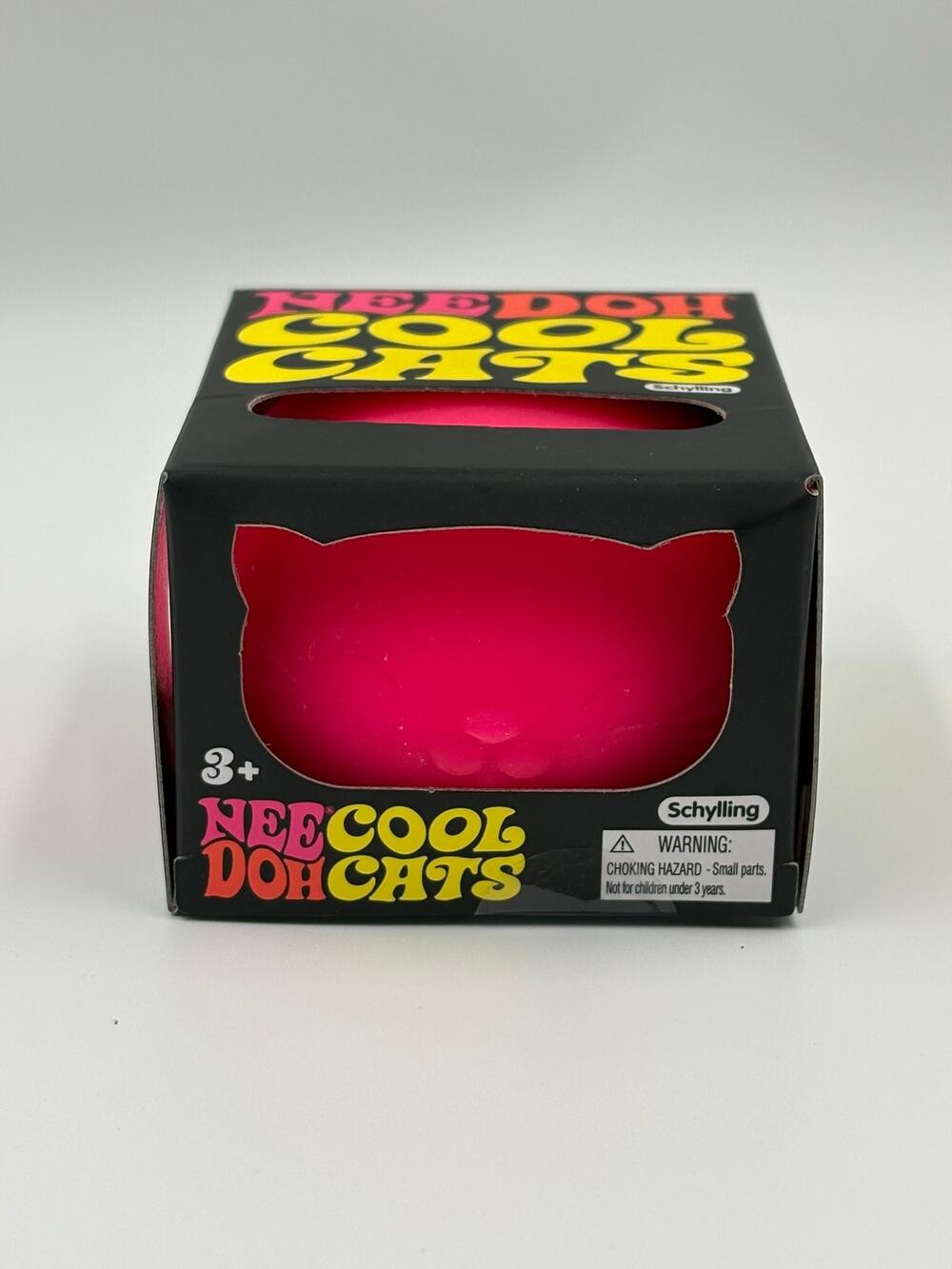 NeeDoh Cool Cats Pink Cat Squishy Sensory Fidget Stress Toy Schylling NEW